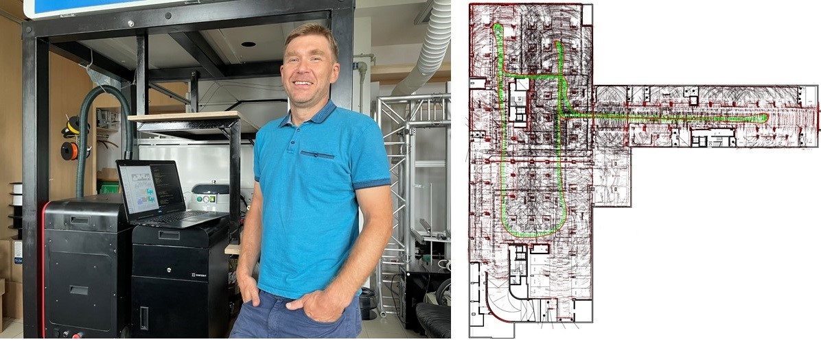 dr J. Szklarski - proces mapowania garażu